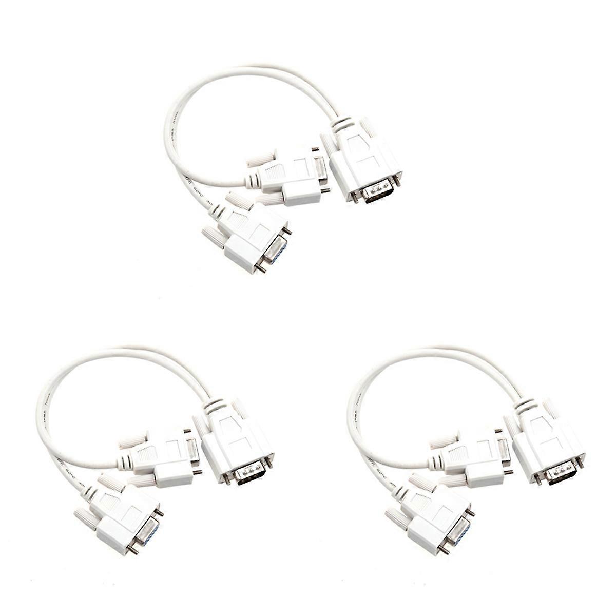  1 PC to 2 MONITORS SPLITTER CABLE FOR VGA VIDEO