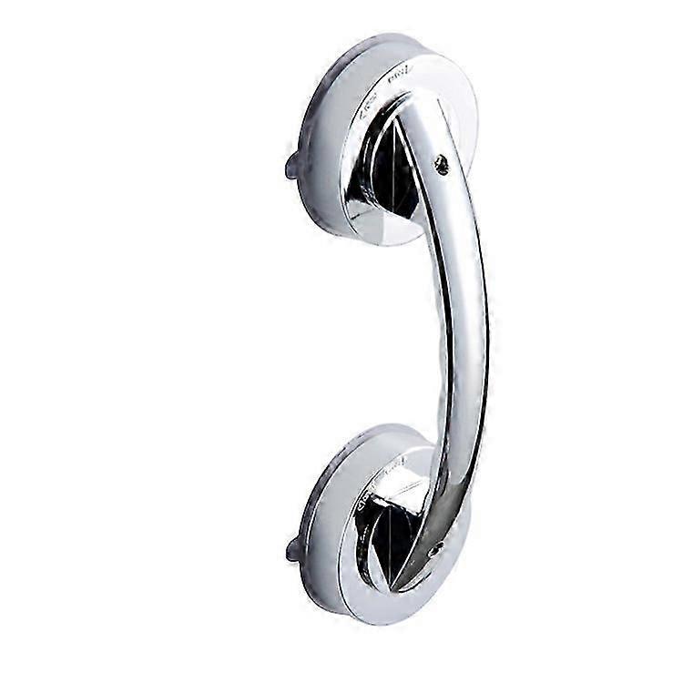 Suction Cup Handle Grab Bar for Shower (Silver)