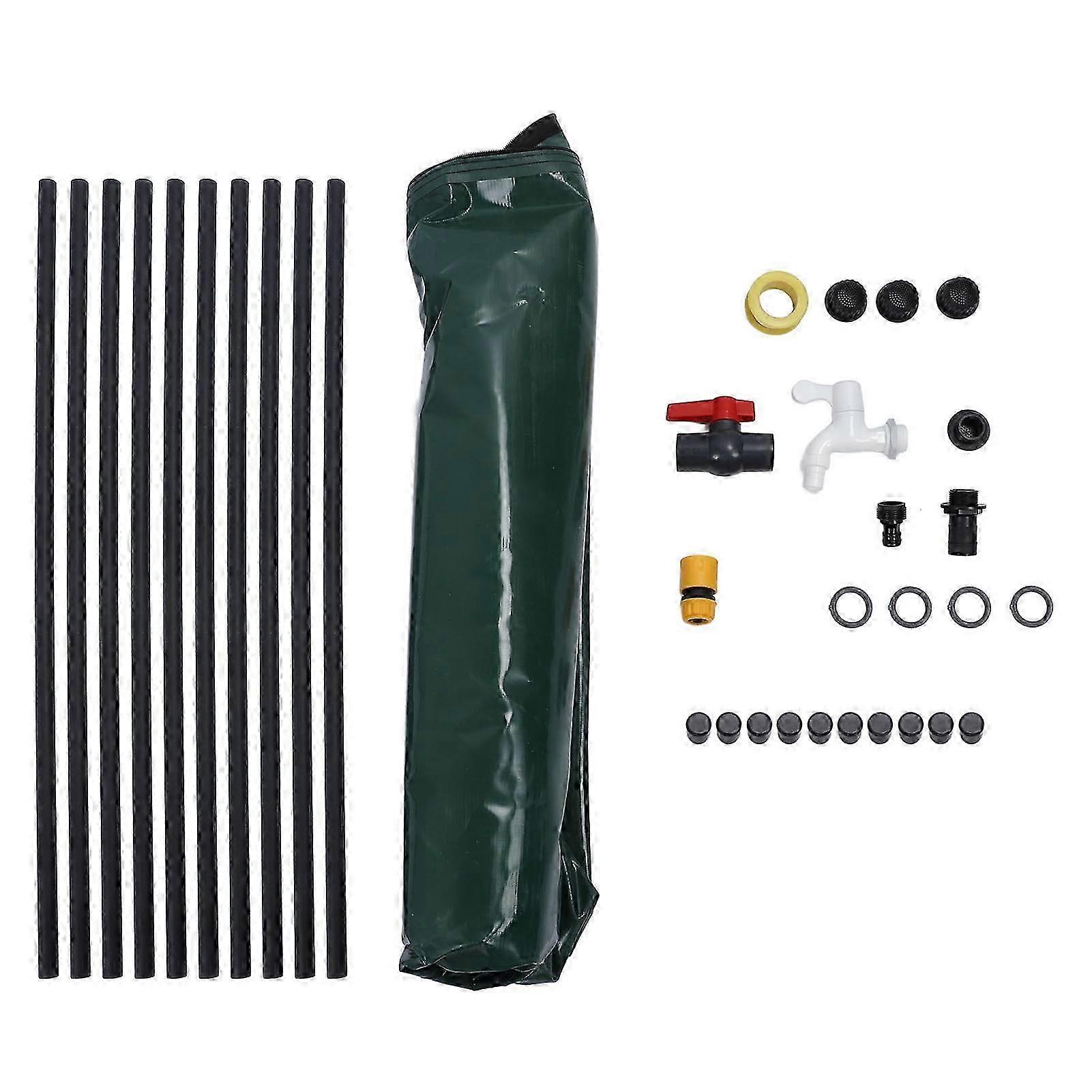 Rain Barrel Collapsible 1000l Portable Wearable Rainwater Collection Barrel With Filter Multi Valve For Garden