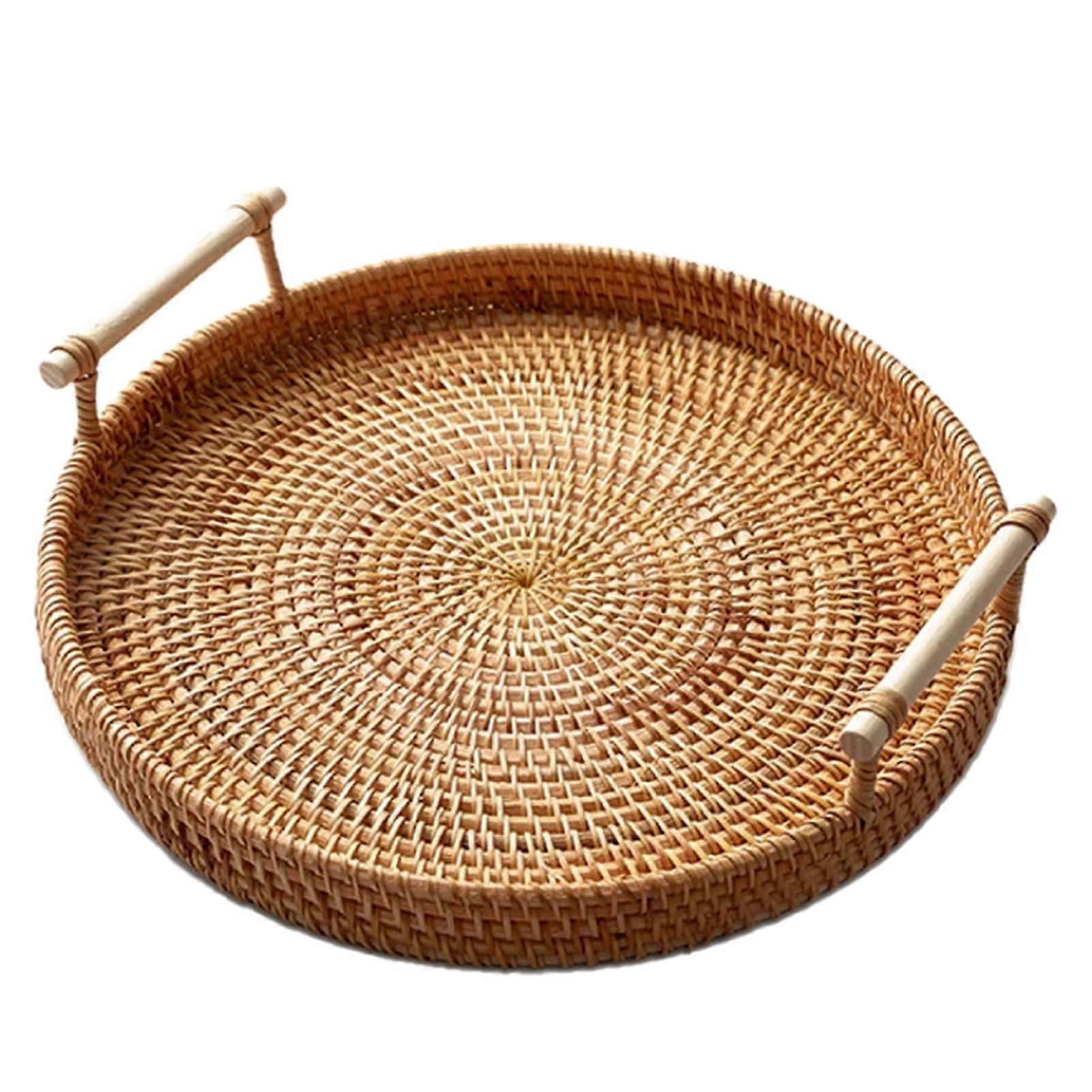 Food storage basket, soft and breakresistant rattan structure for neat storage at home, container for kitchen trays, cosmetics, 28 3CM 283cm