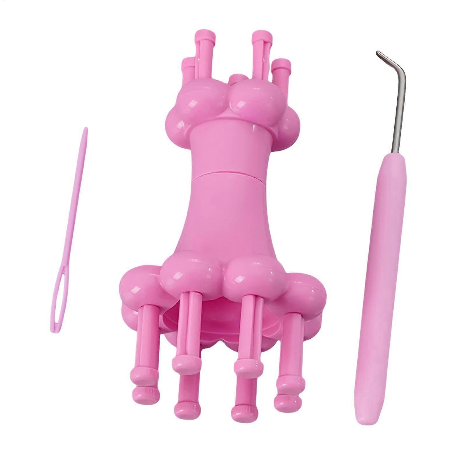 crochet machine, Yarn Knitter, doublehead weaving tool, precision, portable, handmade, for cotton projects