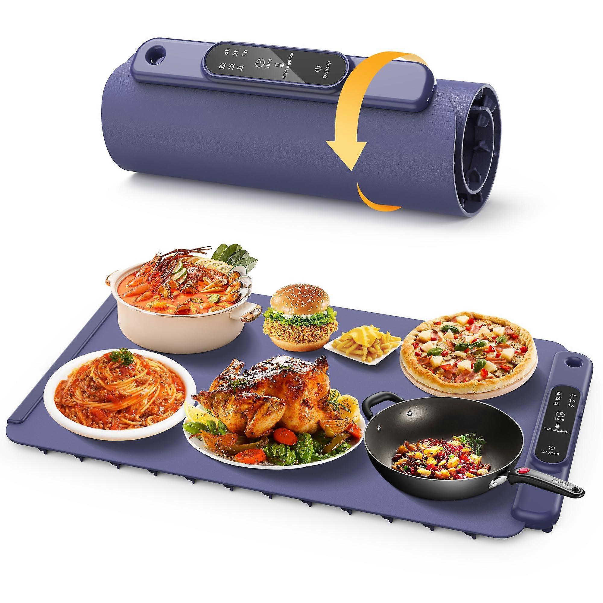 Food Heating Plate Keep Dishes Warm, Adjustable Temperature, NonSlip, 's Choice