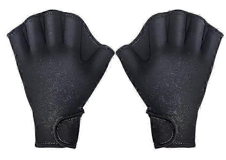 1 paire de gants de natation palmés Pagaies d’entraînement aquatique Résistance à l’eau L taille