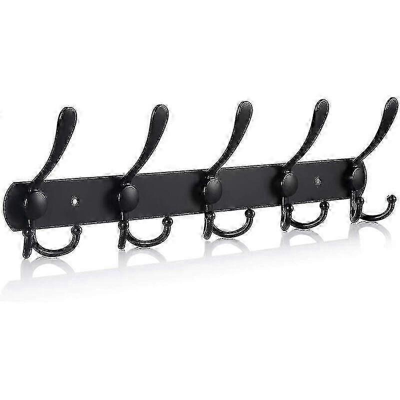 Wall Mounted Coat Rack With Hooks Suitable For Stainless Steel, Ideal For Storing Coats, Towels, Bathrobes, Hats, Clothes, Dresses, And Cabi