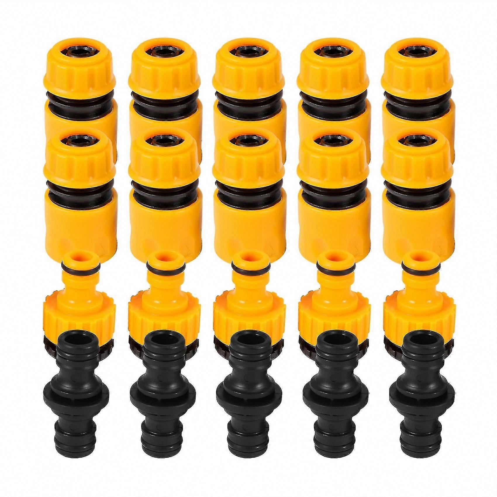 20 Pcs Garden Hose Connector Set, Double End Hose Connectors & Extenders for Watering