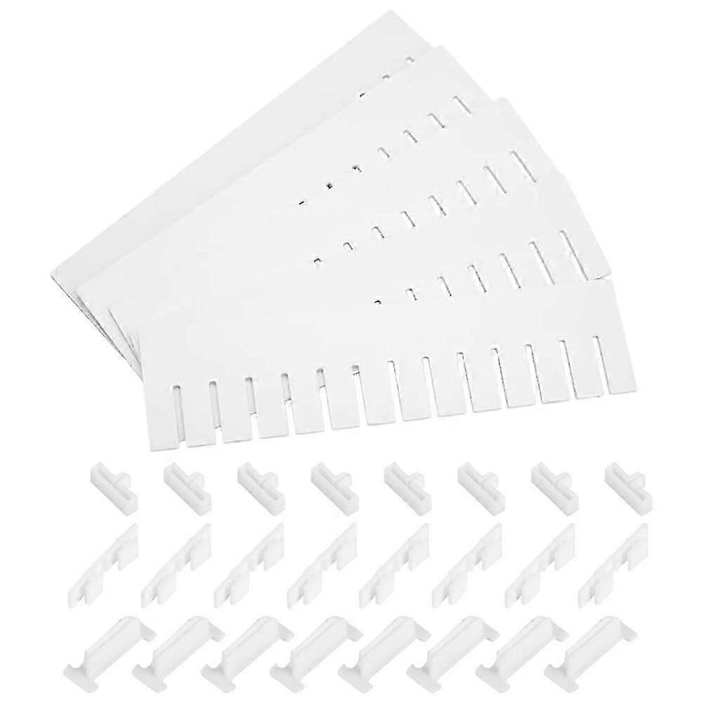 1 Set Plastic DIY Drawer Dividers Adjustable Drawer Storage Organizer Partition