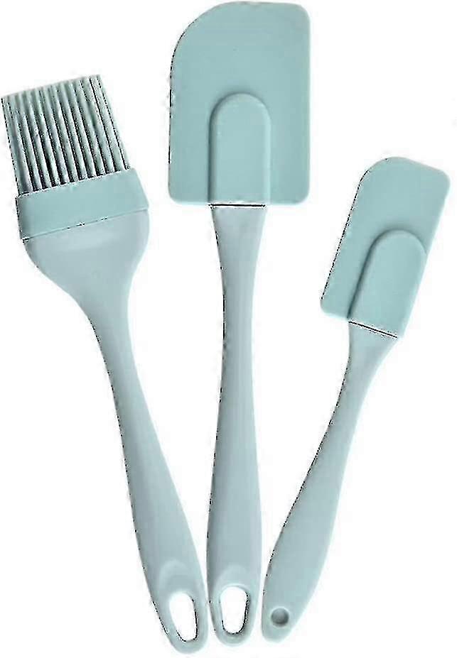 Set of 3 silicone spatulas, rubber spatula spatula for cooking--