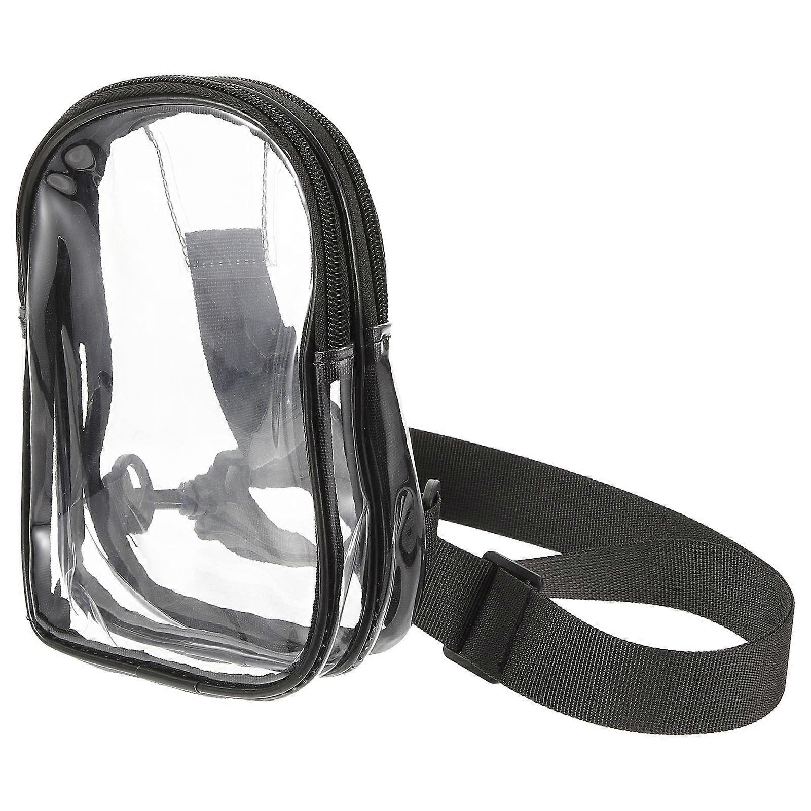 Here's a polished and professional product description based on your input:
**Clear Sling Bag for Travel & Sports – Durable Crossbody Storage Bag