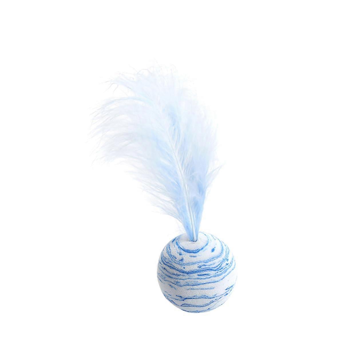 5piece Cat Feather Teaser Toy Set, Interactive Plaything for Cats with Feathers, Promotes Activity and Engagement for Kittens and Adult Cats