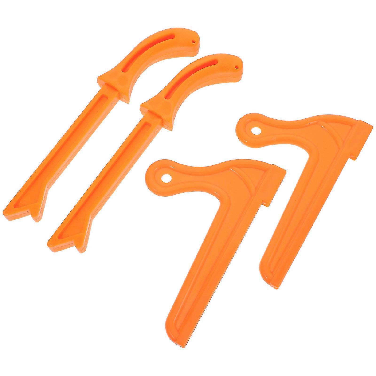 Tablesaw Accessory Kit Table Saw Tool Handle For Beginners 4Pcs Orange Abs Material