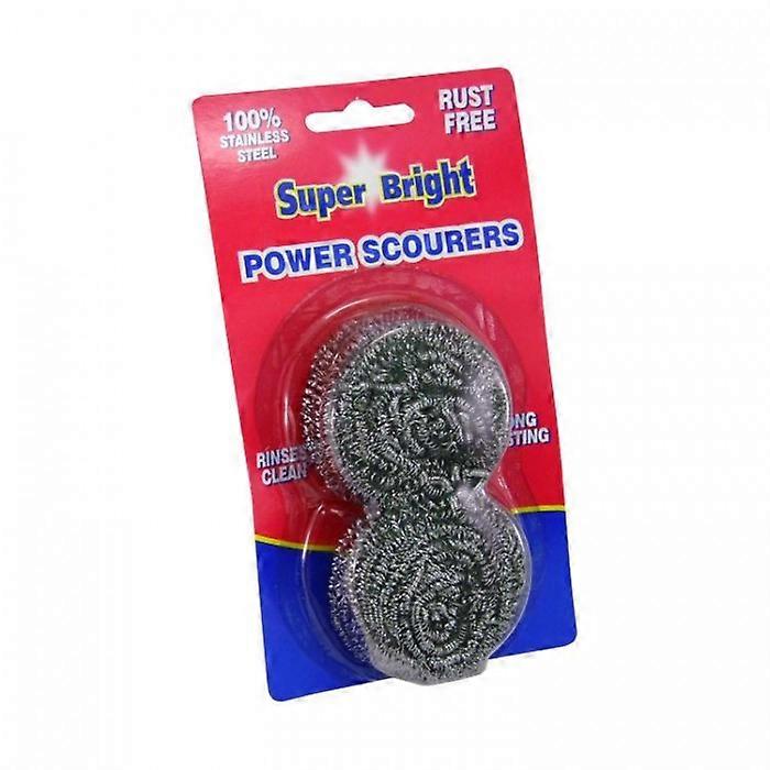 Super Bright Spiral Scourer 2pk