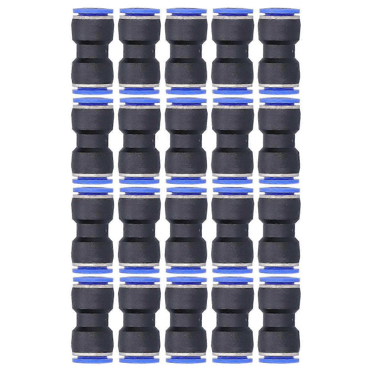 20Pcs Pneumatic Reducing Connector Straight Push in Reducer Fittings for P1614 Air Tube