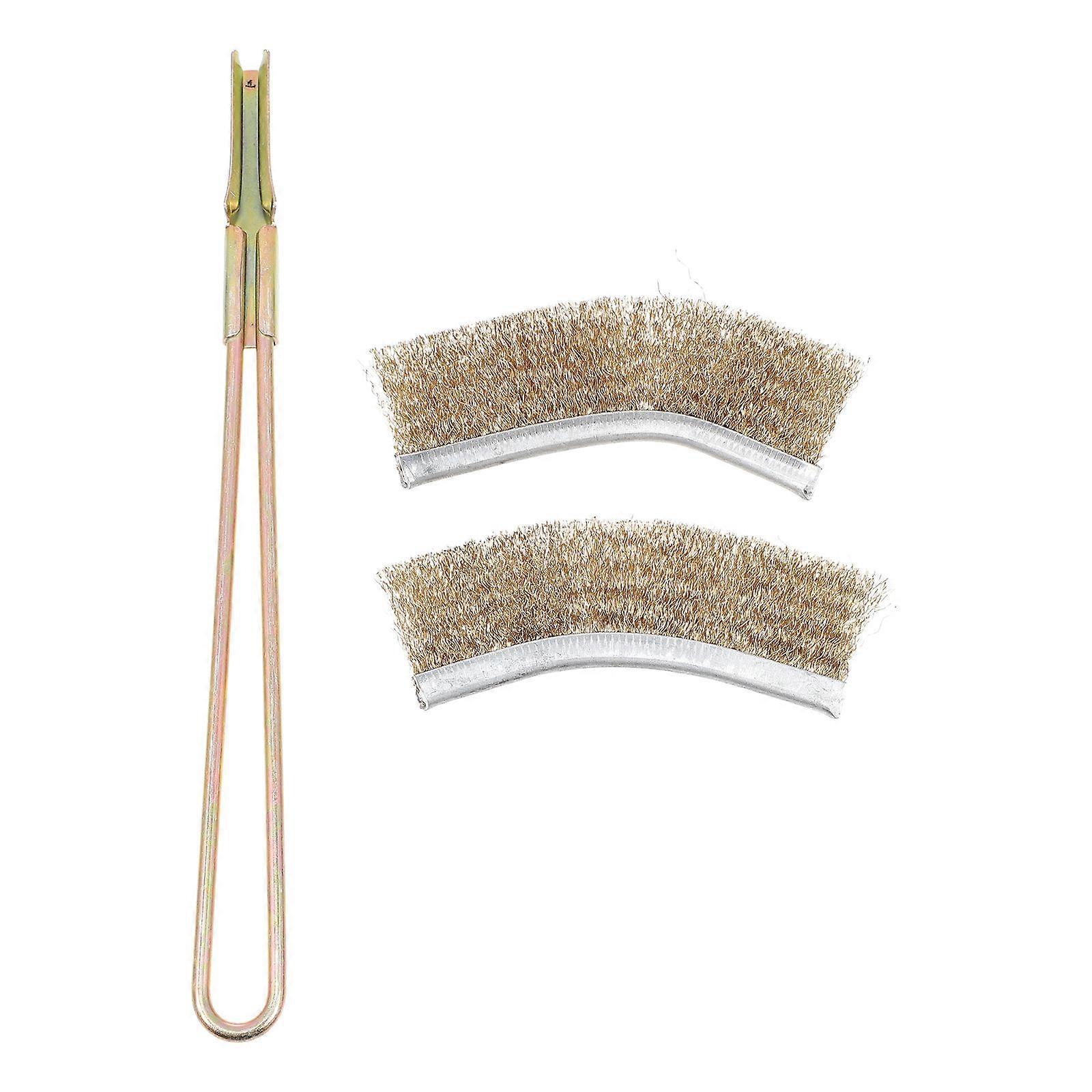 Bird Cage Cleaner Brush with Long Handle Wire Brush for Removing Stubborn Stains