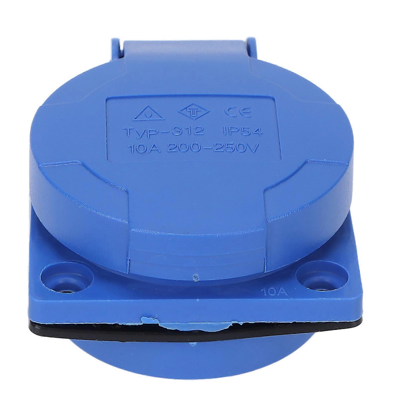 Concealed Socket Waterproof Concealed Industrial Plug for Agriculture Dock Caravan Camping