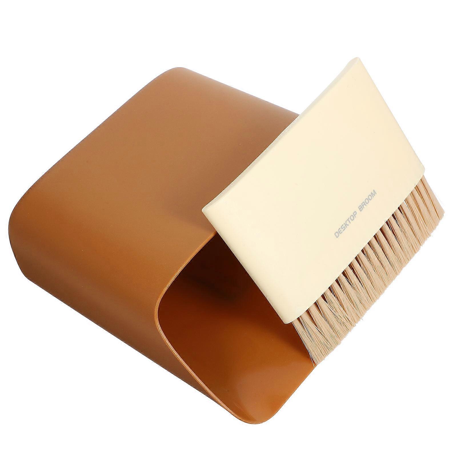 Compact Dustpan And Brush Detail Cleaning Office Use PP Nylon Material Small .00X16.50X7.50CM 1Set