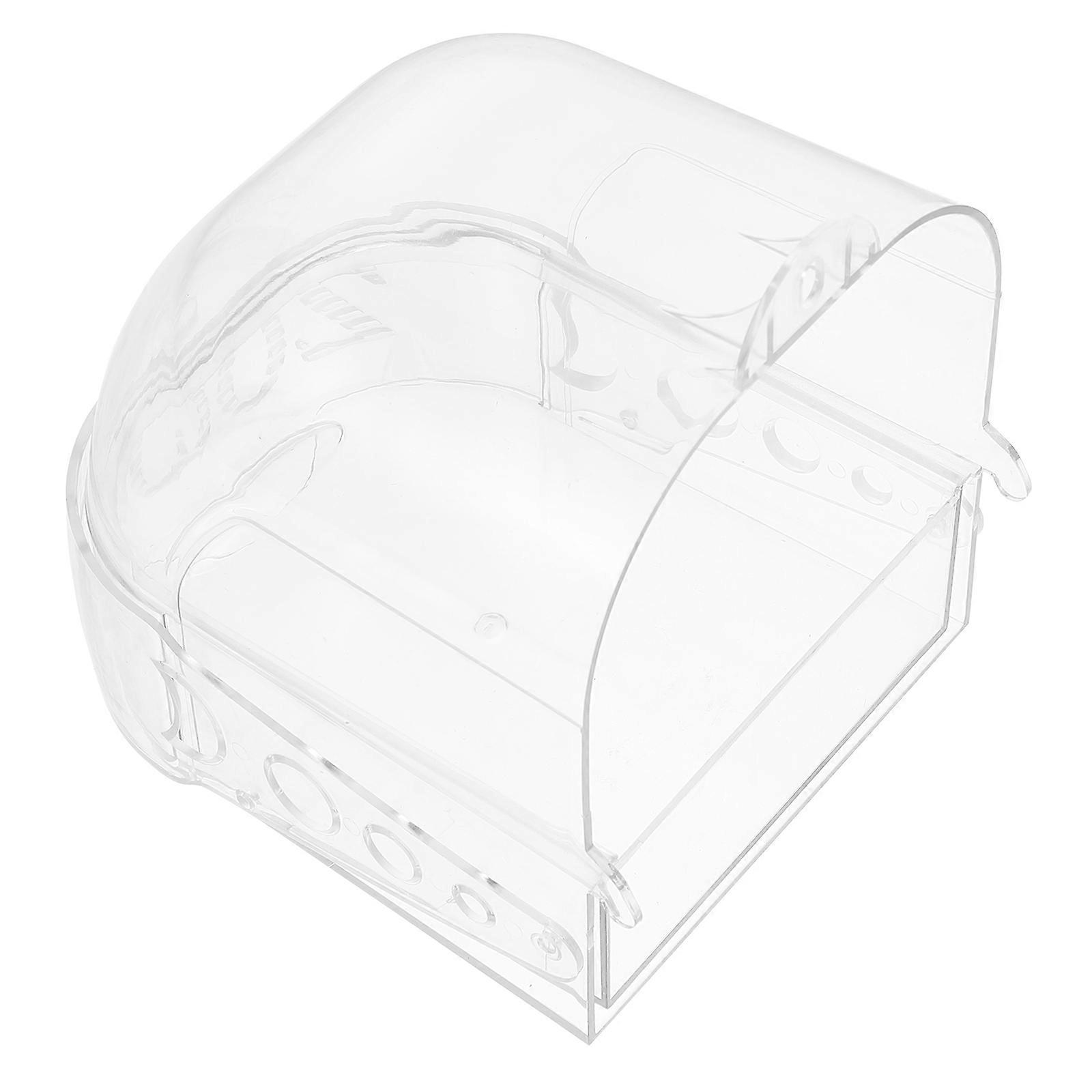 Transparent Plastic Bird Bath Tub for Bathing Use Suitable for Medium Size Birds Pet