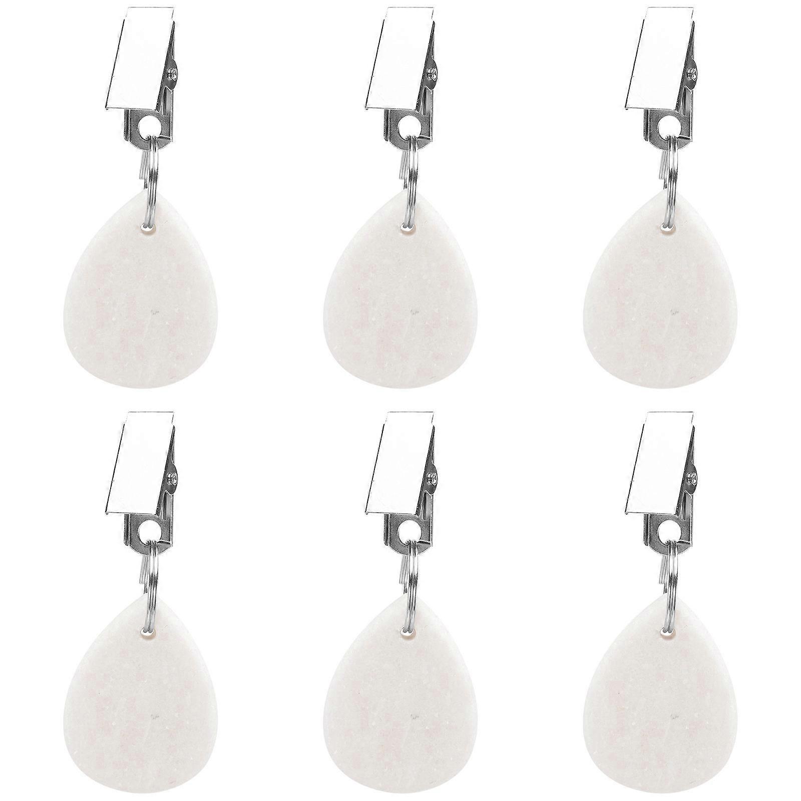 Tablecloth Weights Marble Stabilize Tablecloth for Outdoor Adventures 6Pcs