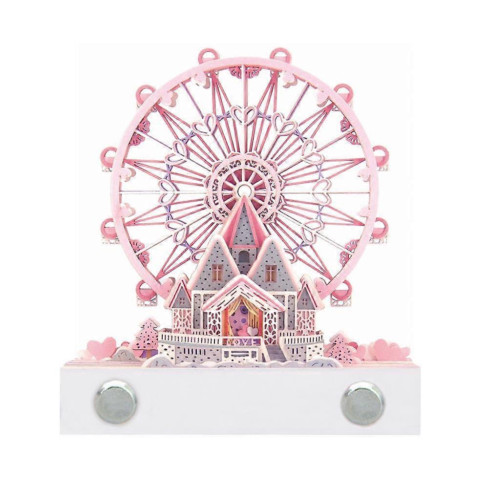 3D Ferris Wheel Notepad Three Dimensional Holiday Paper Carving Gift Ornaments Notepad NonStick Sticky Notes