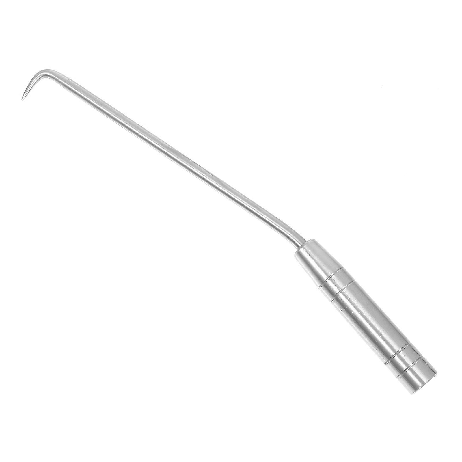 Metal Cable Ties Tie Wire Tool Rebar Tying Construction Work Silver 30x2.8cm Quenched and Hardened Hook Tip 1Set