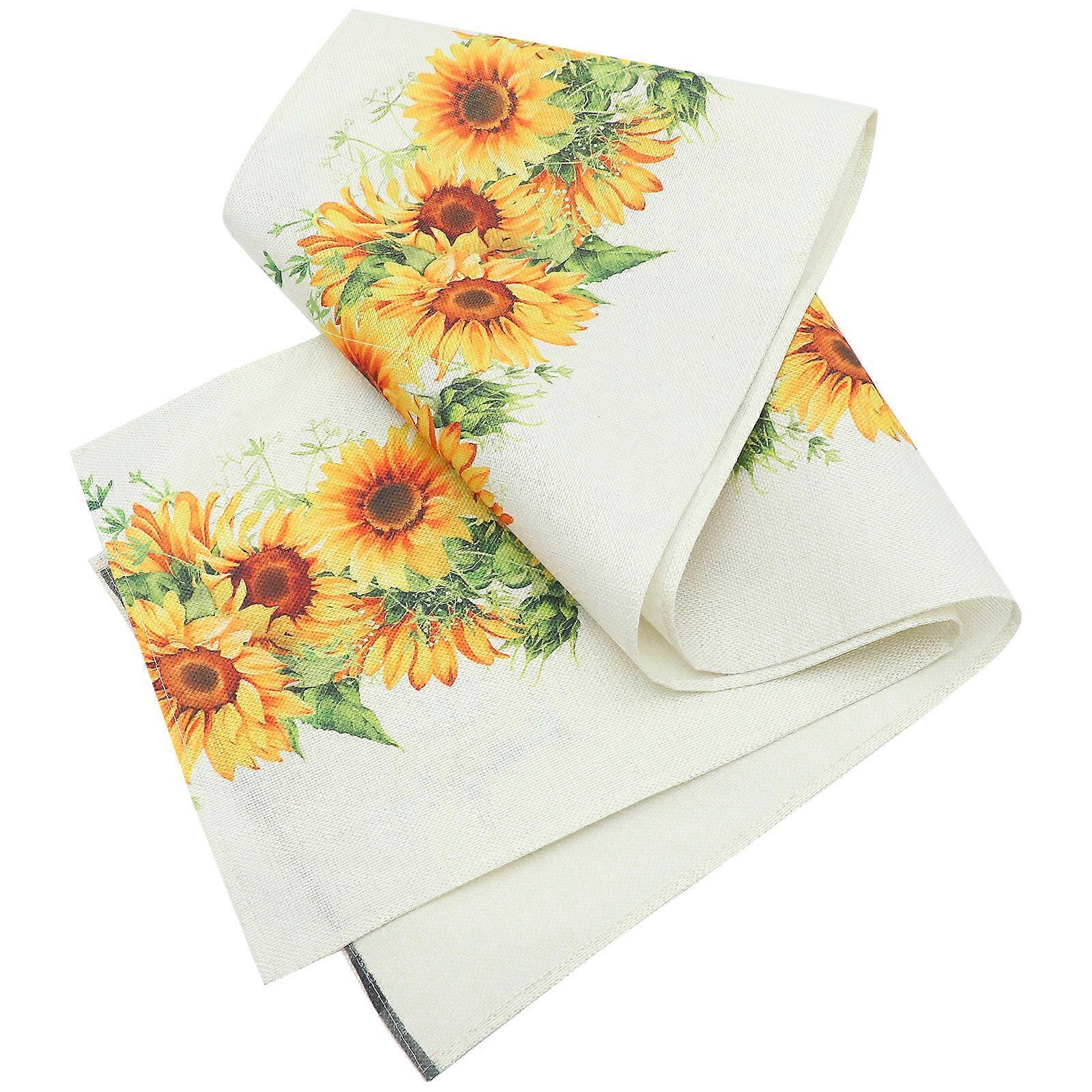 Tablecloth Wipeable Waterproof Home Furniture Cover Linen Material 1Set