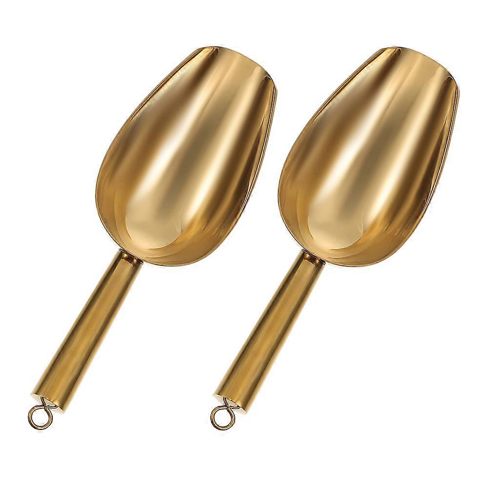 2 Pcs Stainless Steel Ice Scoops for and