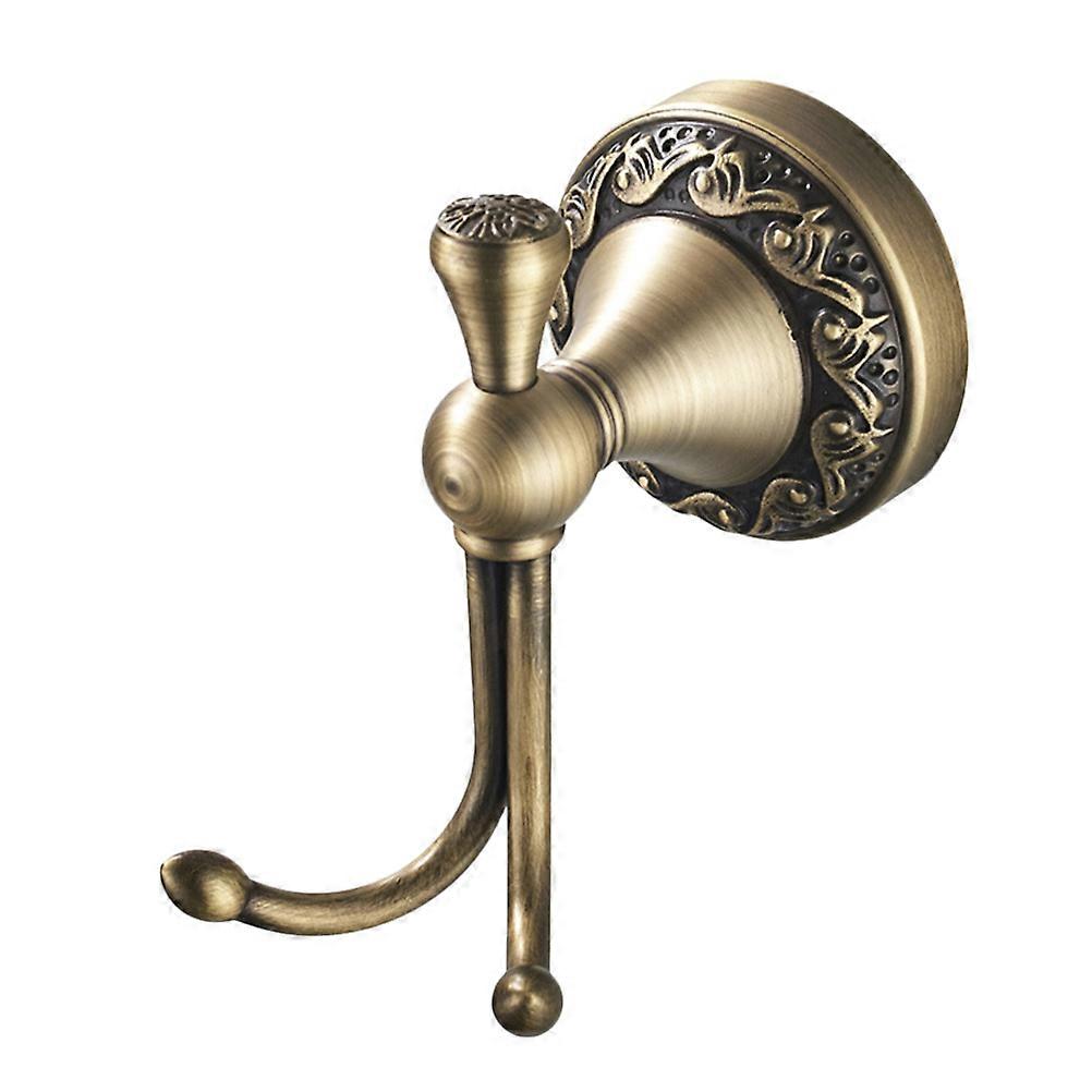 Tarnish Resistant Brass Clothes Hook European Style Hat Hangers For Bathrooms Bedrooms 1Set