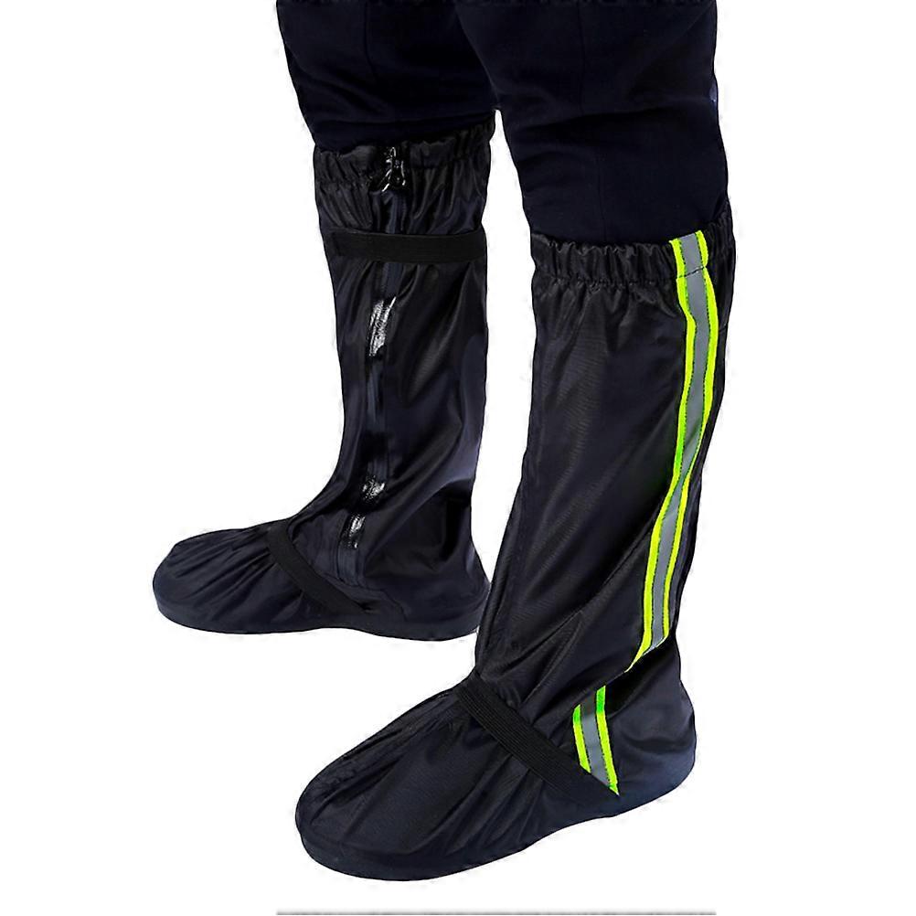 Safety Boot Shoe Covers Waterproof Reflective Design Wide Mouth Adjustable Band 1Pair