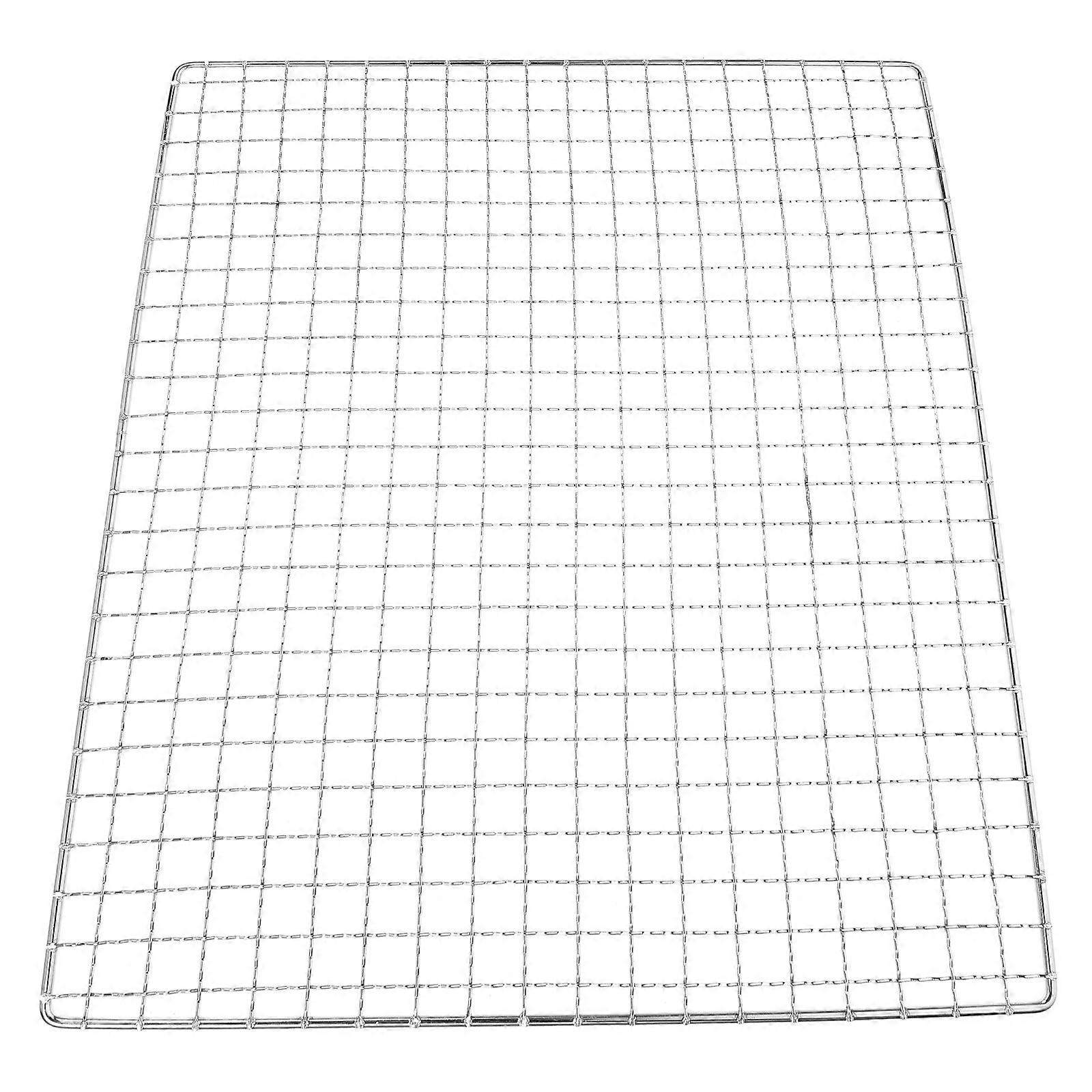 Mesh BBQ Grill Net Compact Iron Cooking Grate for Outdoor Barbecues, Prevents Food from Falling, Ideal for Grilling Meat, Vegetables, and More