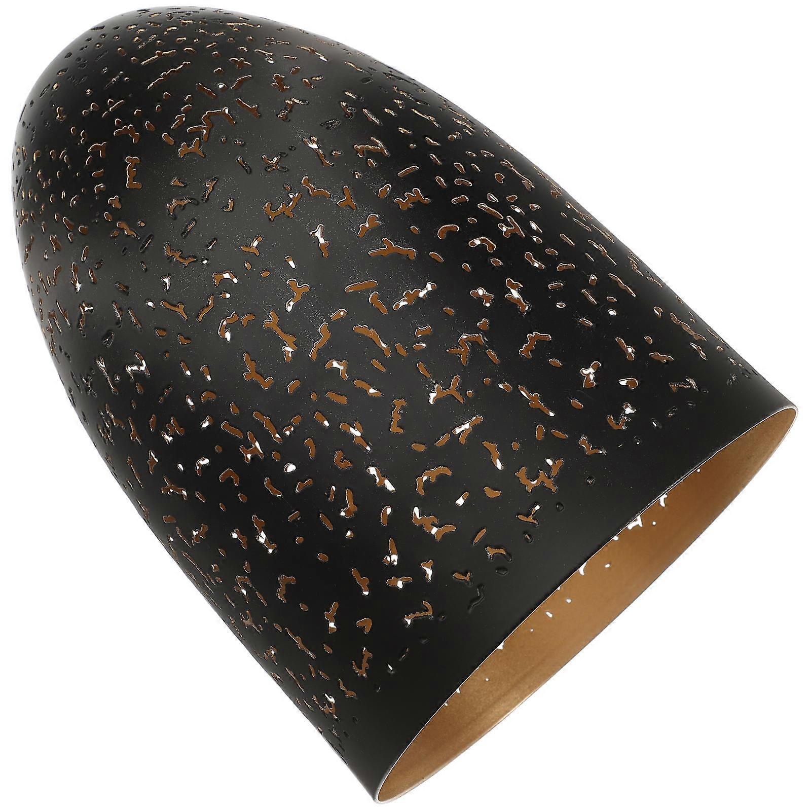 Black Iron Hanging Lamp Shade for Decor Create Warmer Atmosphere with Durable Construction 12.5x18x18 inches