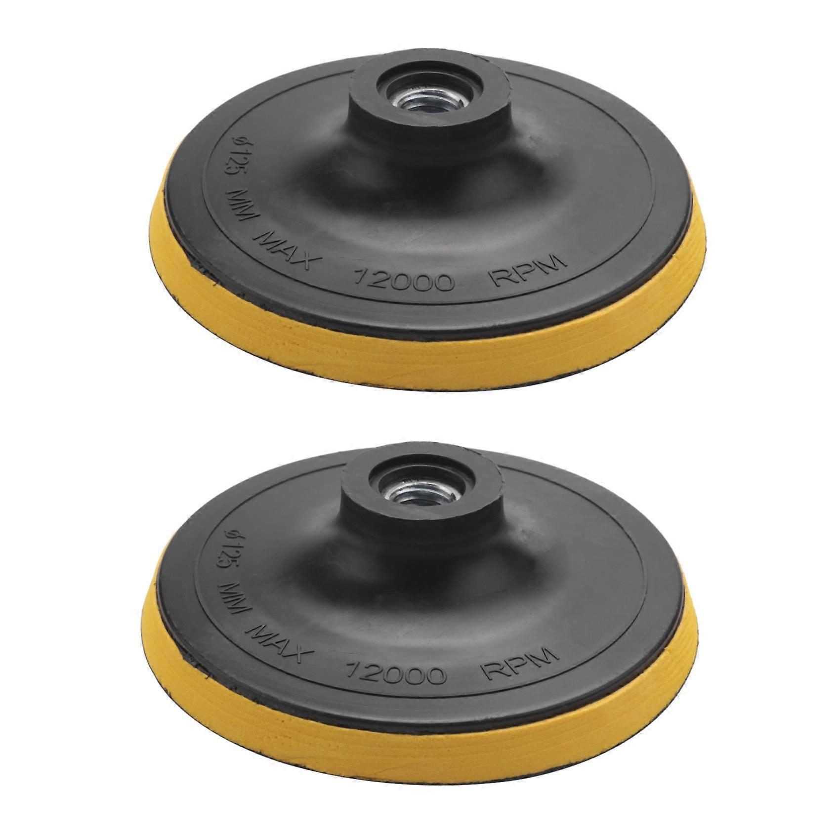 2X Polishing Pad Backing Pad Sanding Pad Pads M14 for Polishing Machine K1 Thread Diameter: 125M