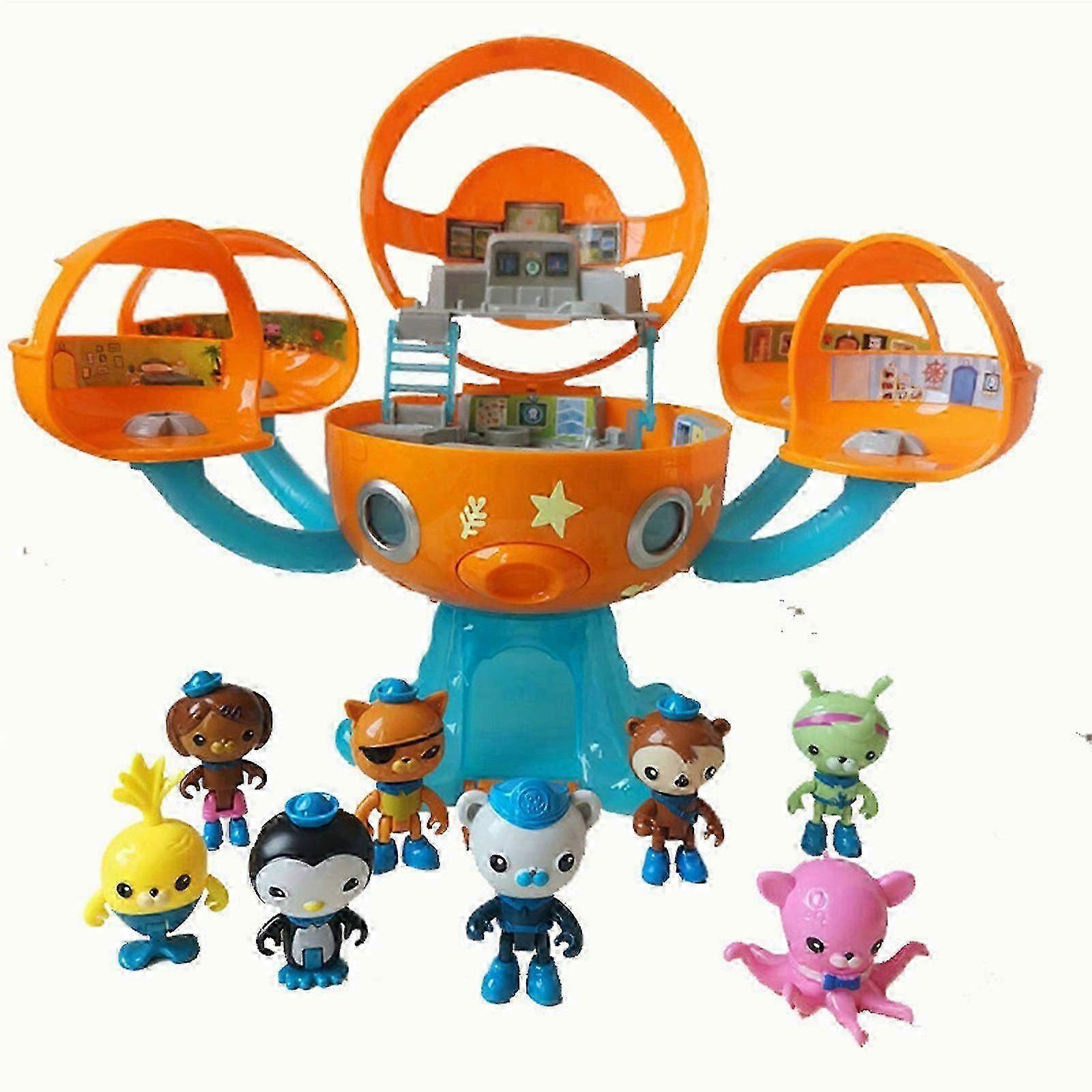 Octonauts Octopod Castle Adventure Playset με 8Pcs Φιγούρες Δράσης - Πεταλίδες, Πέσο, Kwazii, Dashi &; Tweak Κούκλες Σετ