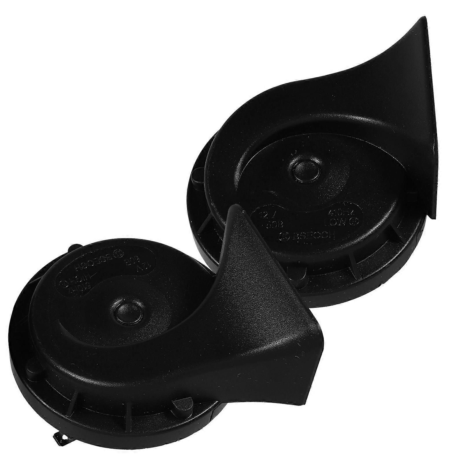 Loud Car Horn for Truck Use with Powerful Sound Output Black Plastic 12v Compatible Easy Installation