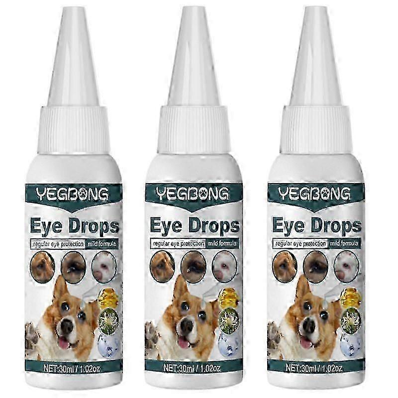 1-3 件结膜炎治疗宠物眼药水狗猫马兔眼部护理 30ml