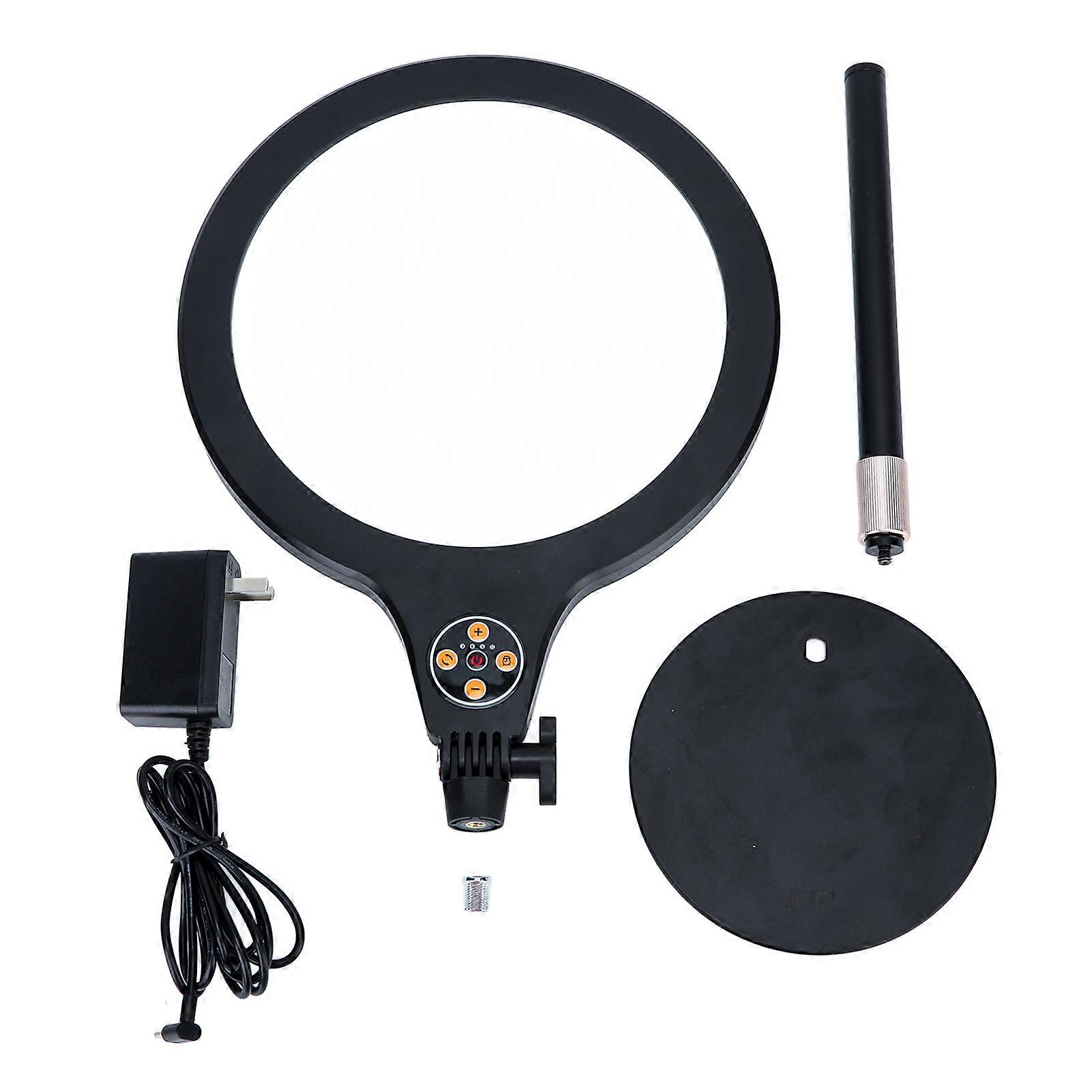 Selfie Light Live Broadcast Desktop Supplement Lamp Telescopic Ring Light for Game Video Makeup Photograph US 100‑240V