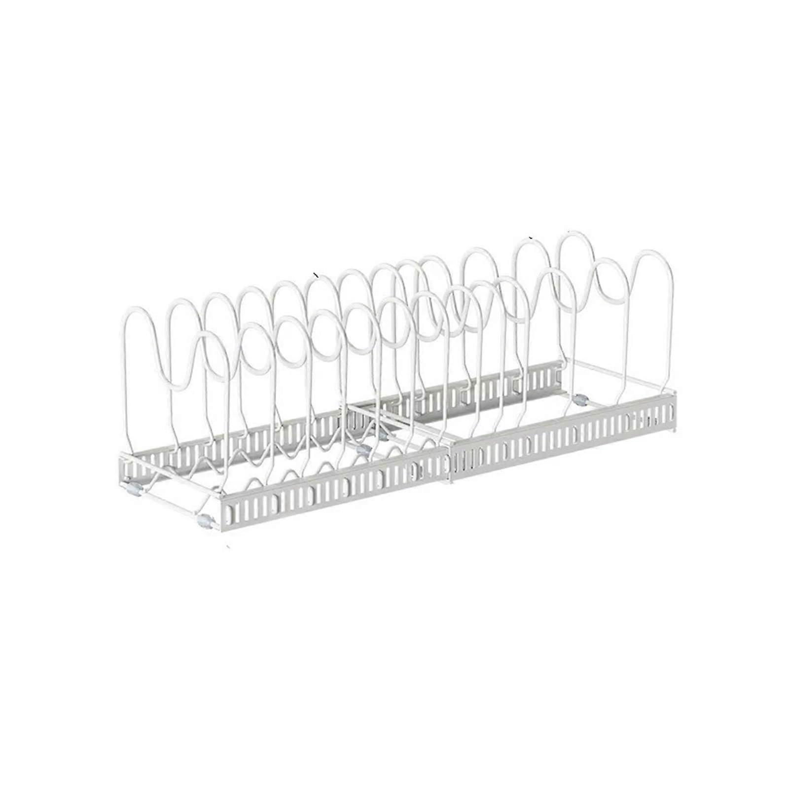 Expandable Dish Rack for Kitchen Black One Size Multifunctional Dish Storage Organizer