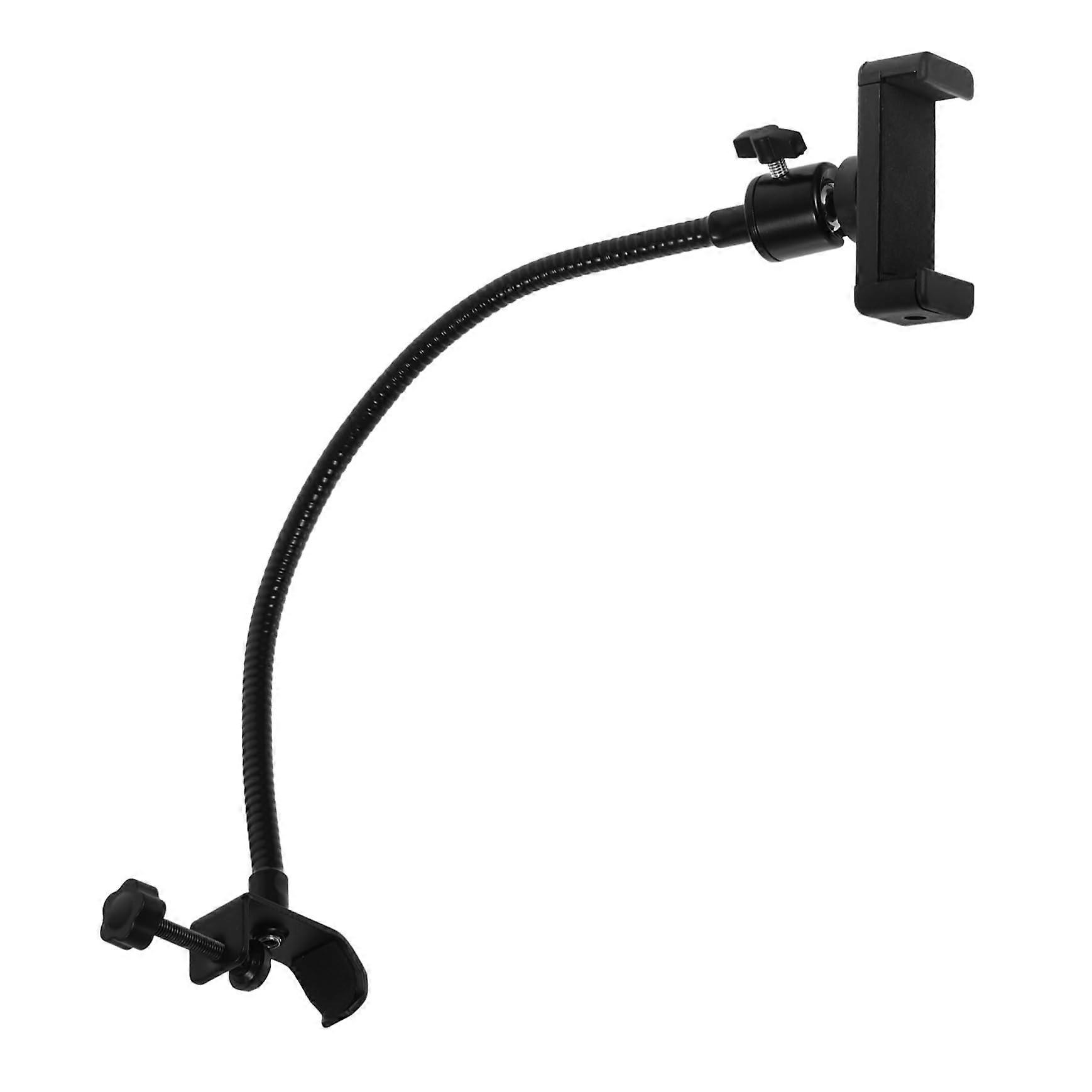 Handy-Clip-Mikrofonstaender Phone-Stand Multifunctional ClipHolder Adjustable Black ABS