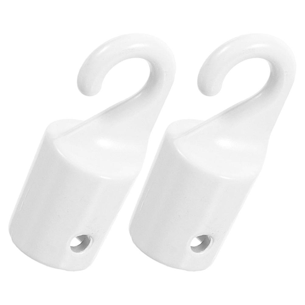 Window Covering Control Blind Wand Hook Tip White 3.00X1.00X1.00CM 2Pcs