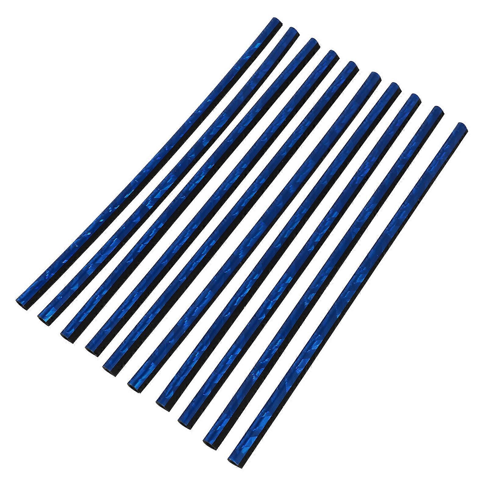 Car Air Conditioning Vent Trim Strip 10Pcs U Shape Decorative Strips For Car Owners Daily Use Blue