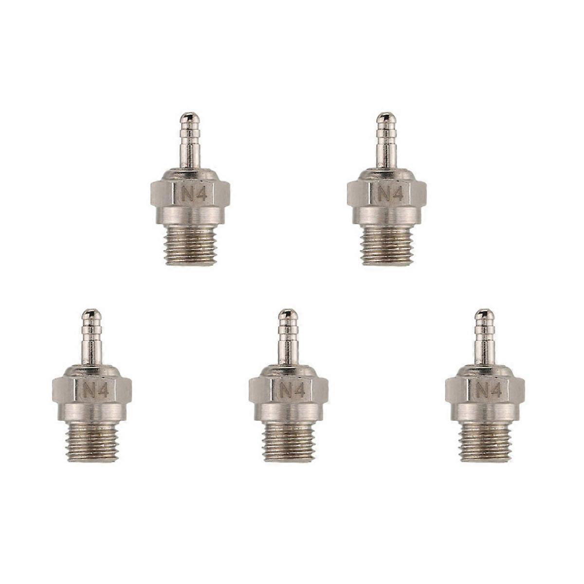 5X N4 Glow Plug Spark Plug for 1/10 Rc Car Boat
