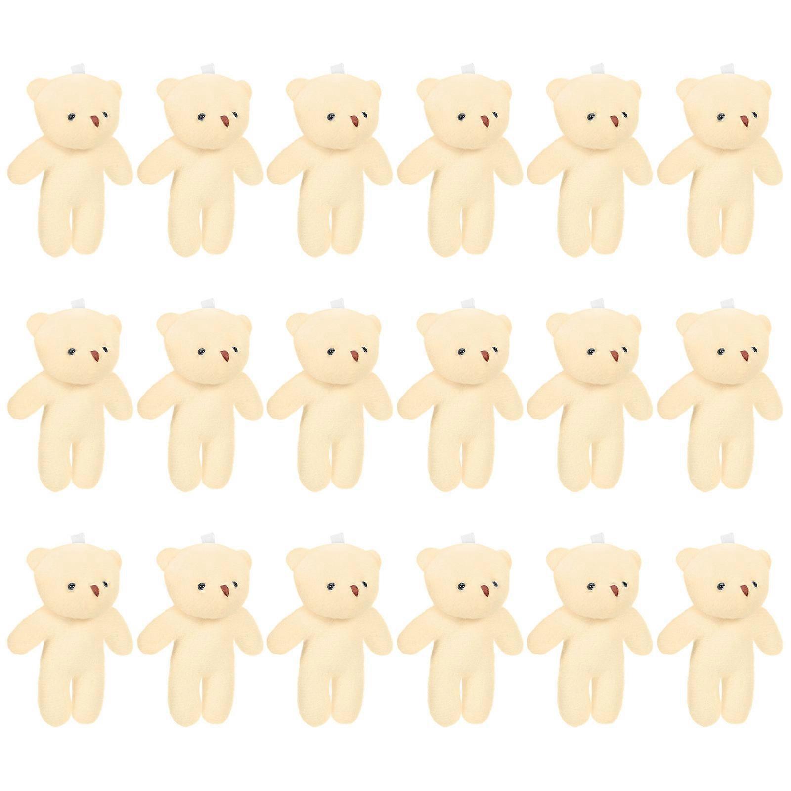 Adorable Bear Pendants, Portable and for Keychains and Backpacks, 18Pcs Set