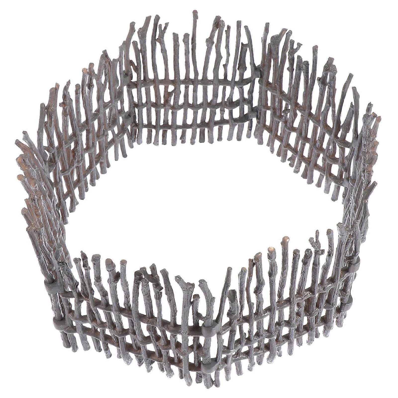 10pcs Mini Fence Models for DIY Ornaments Simulated Mini Fences