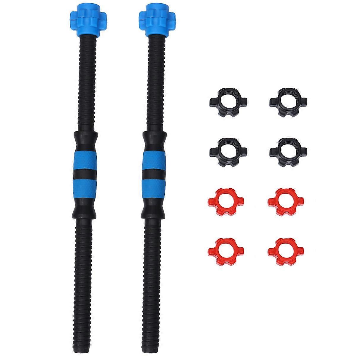Premium Dumbbell Rod for Home Gym Use with 50CM Blue Connecting Rod and 8 Nut Set for Enhanced Workout Performance