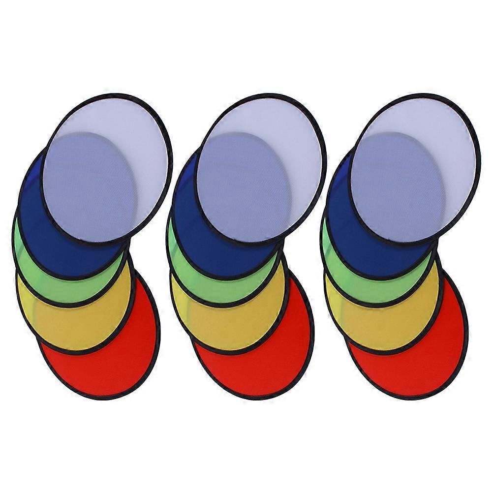Folding Kids Plaything 15Pcs Fun Flying Discs Ideal For Outdoor Activities And Engaging Parent-Child Moments
