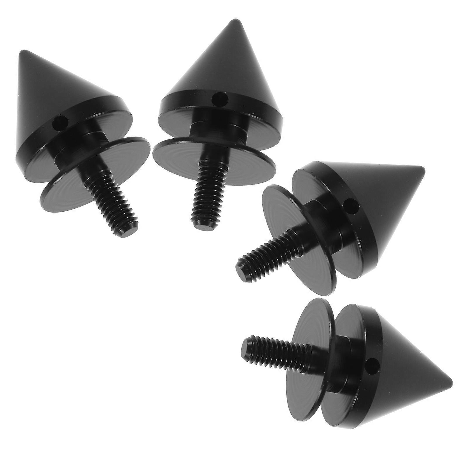 Black Alloy Bumper Retainer Bolts Set for Car Use with Reinforcement and Easy Installation 4PCS