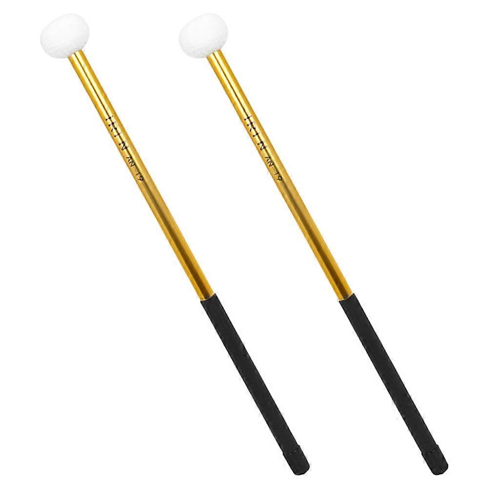Marching Drumsticks For Drummers 39.70X3.60X1.50CM Golden Fixed Pitch 1 Pair