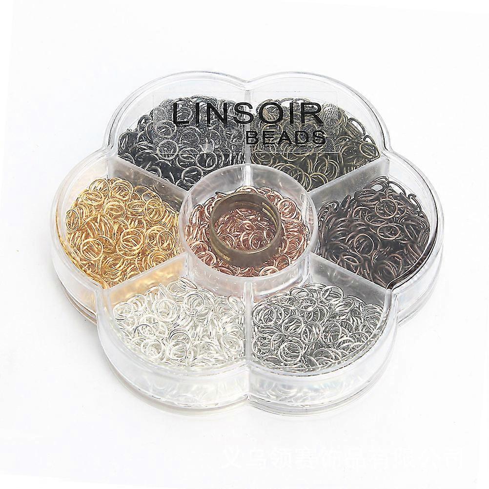Open Rings Alloy Manual Connection Rings for Jewelry Making 230Pcs Boxed Set