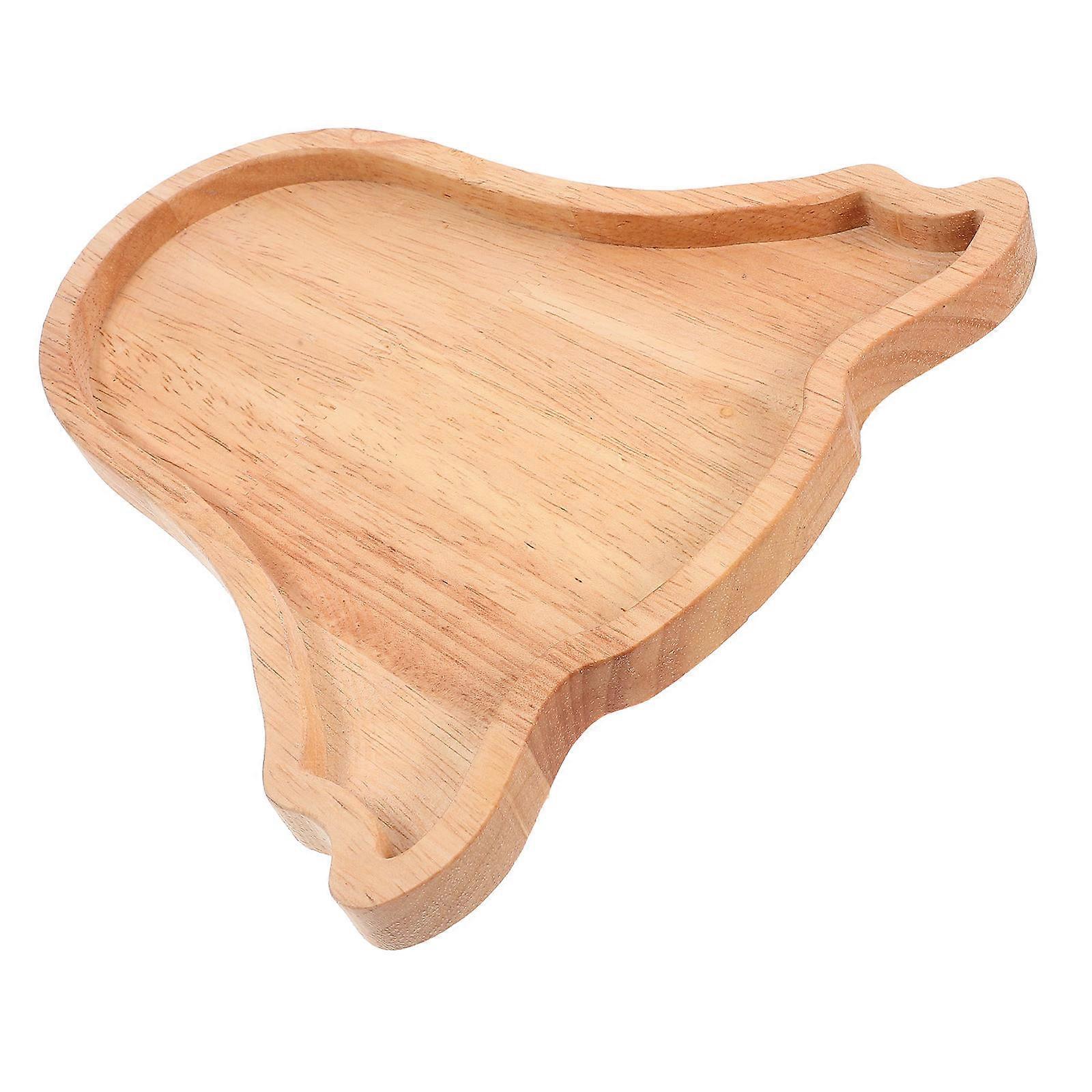 Halloween Serving Plate Wooden Ghost Shape Snack Serving Plate