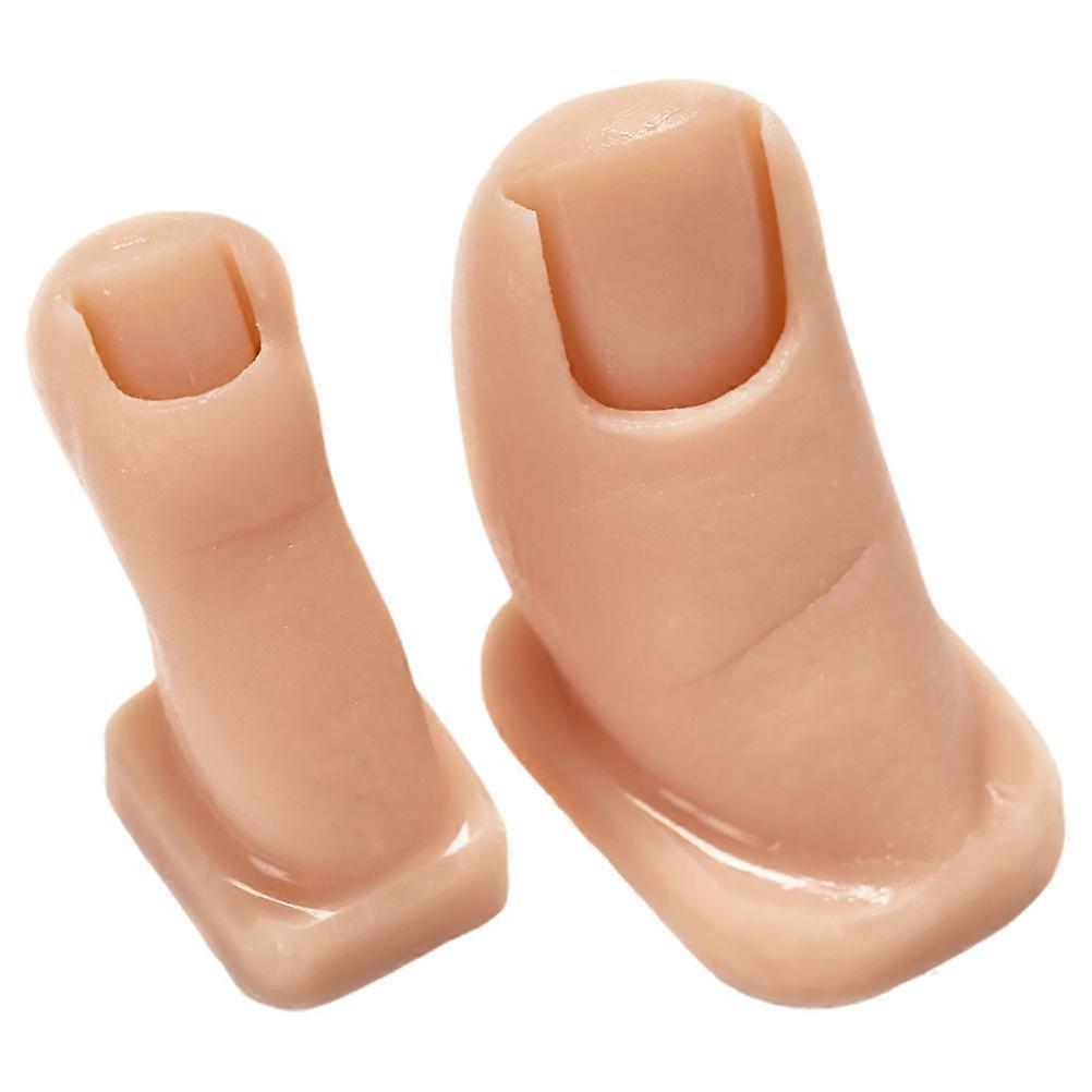 Silicone Fake Toes for Nail Practice – Flexible Training Fingers for Acrylic Nails, Durable Design for Improved Efficiency