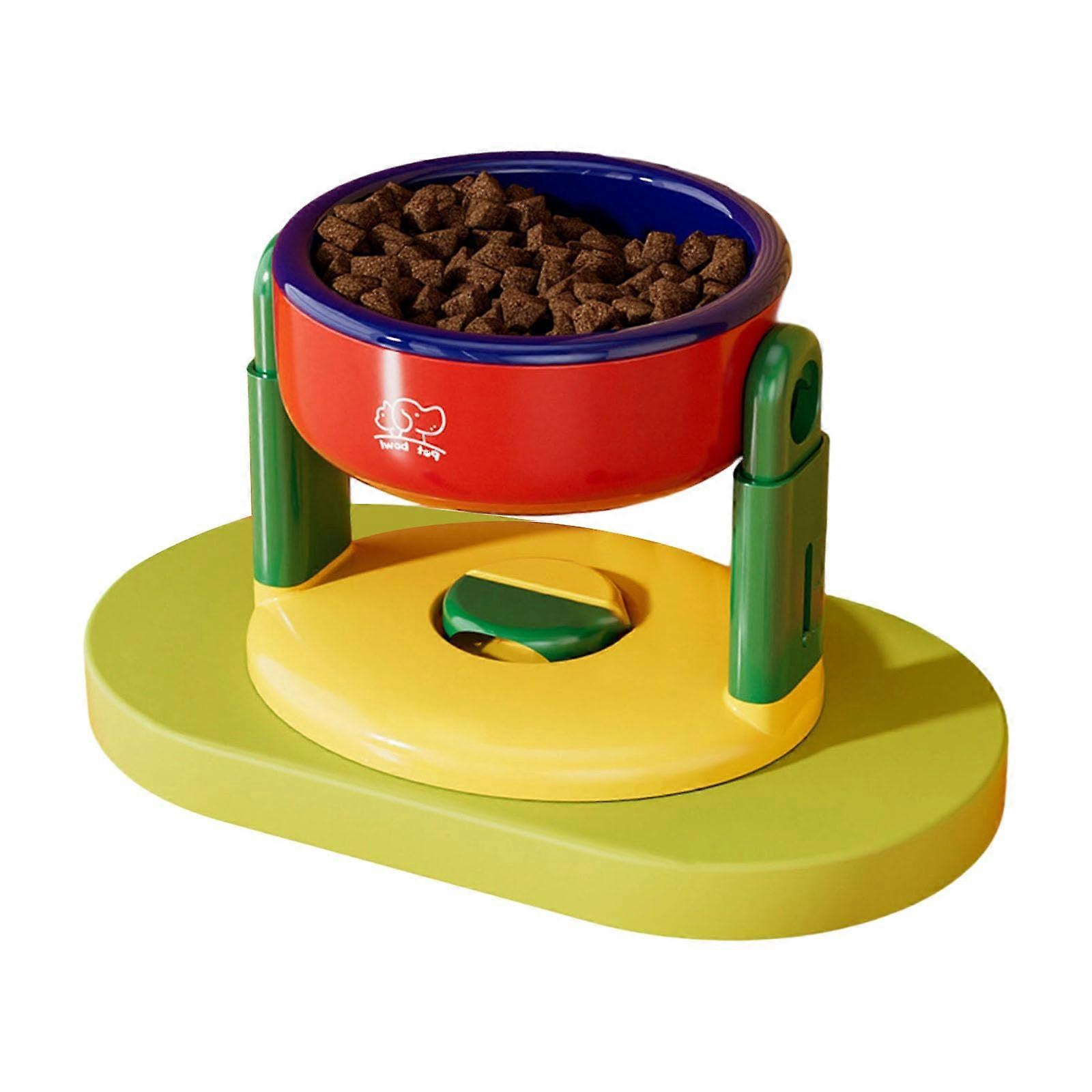 Adjustable Elevated Dog Bowl Stand with Bowls, Suitable for Most Dog Sizes, Vibrant Colors, Suction Cup Base