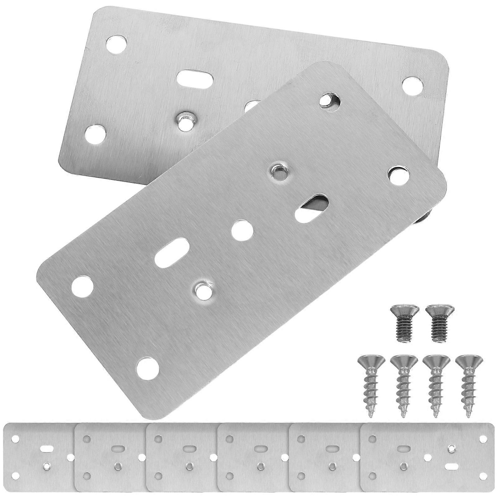 8pcs Durable Door Reinforcement Cover Plate Kit for Repair, Fixing, and Installation